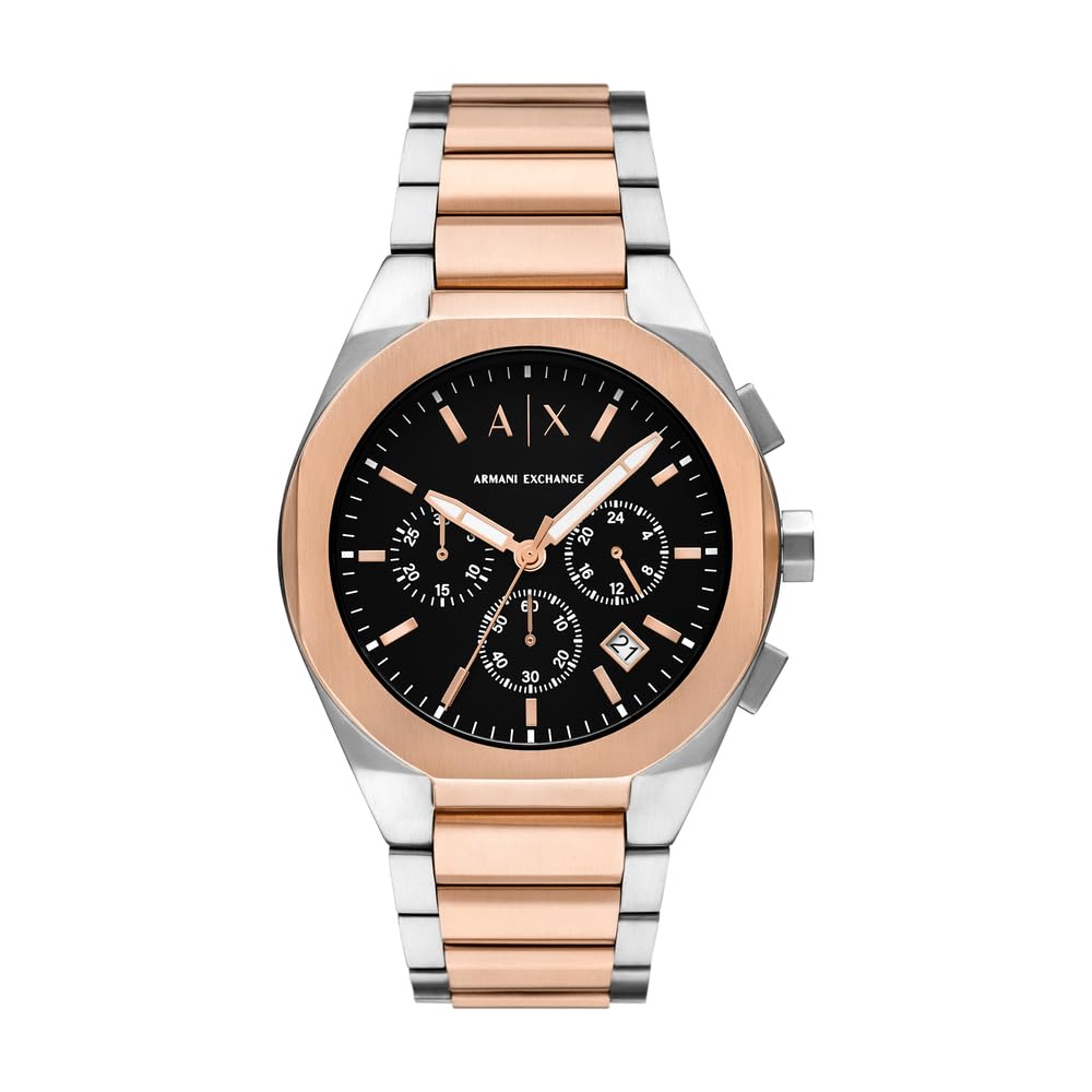 Armani Exchange Herrenuhr, Quarz-Chronographenwerk