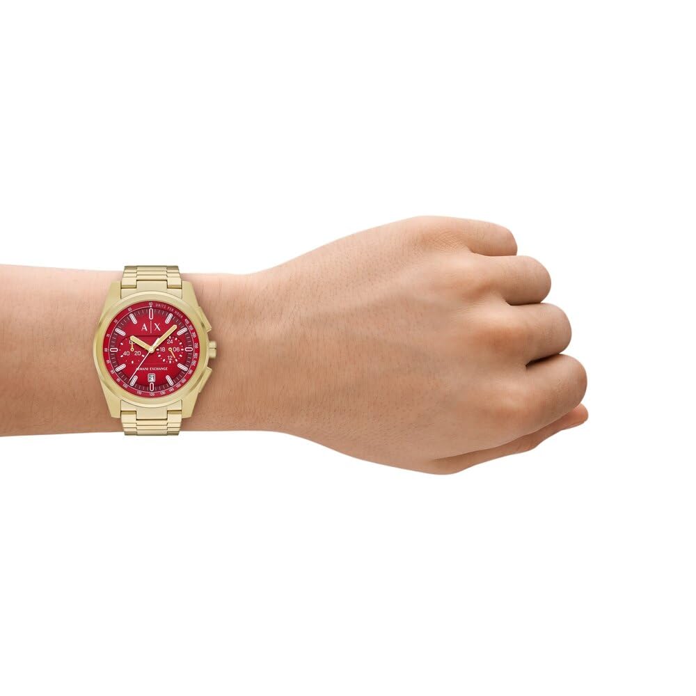 Armani Exchange Herrenuhr, Quarz-Chronographenwerk