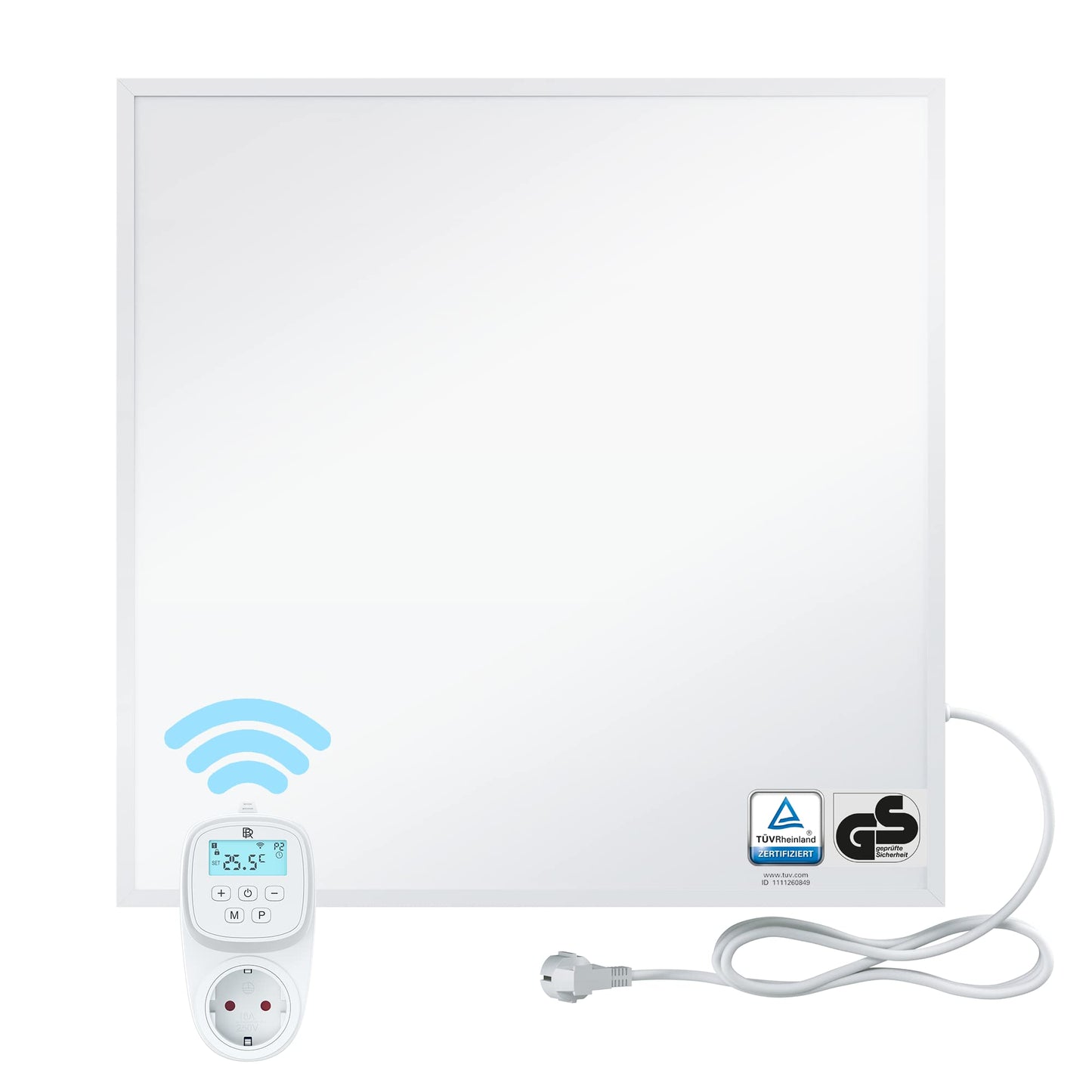 BR Bringer Infrarotheizung, 600 Watt, elektrische Infrarotheizung, energiesparend, TÜV GS-geprüft, deutsche Qualitätsmarke 