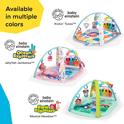 Baby Einstein, 4 in 1 Kickin' Tunes Spieldecke mit 70+ Geräuschen, 25+ Minuten Musik 