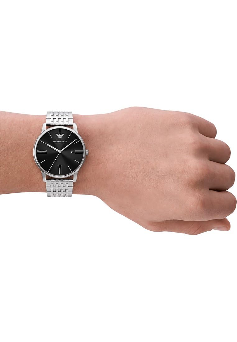 Emporio Armani Watch for Men, Quartz Three Hand Date Movement