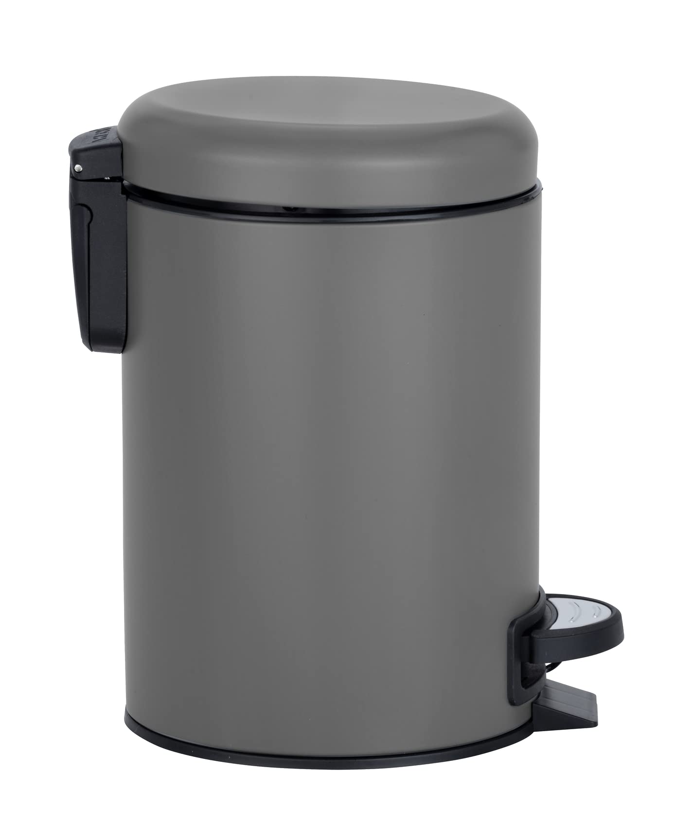 WENKO Leman Kosmetik-Treteimer, mattgold, 3 l – Kosmetik- und Abfalleimer mit Anti-Fingerprint-Beschichtung, Fassungsvermögen: 3 Liter, Edelstahl, 17 x 25 x 22,5 cm, gold 