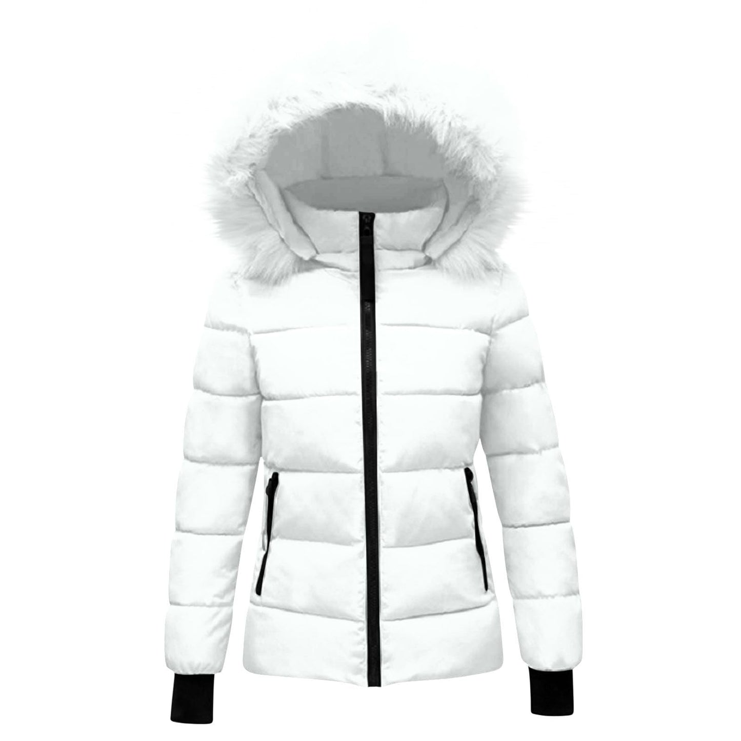 KODMNSW Winterjacke kinder, Mädchen Steppjacke Warme Daunenjacken mit Fellkapuze 