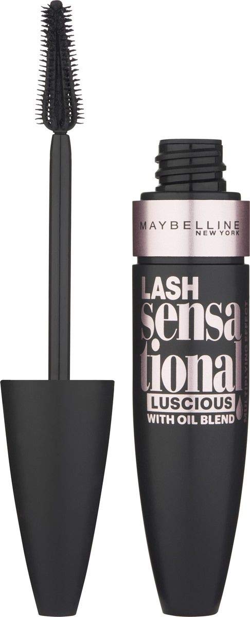 Maybelline New York Mascara für Volumen und Definition, Lash Sensational, Intensives Schwarz, 9,5 ml 