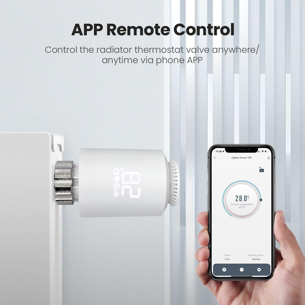 Smartes Heizkörperthermostat, Digitaler Thermostat Heizung, smartes Thermostat mit App-Funktion 