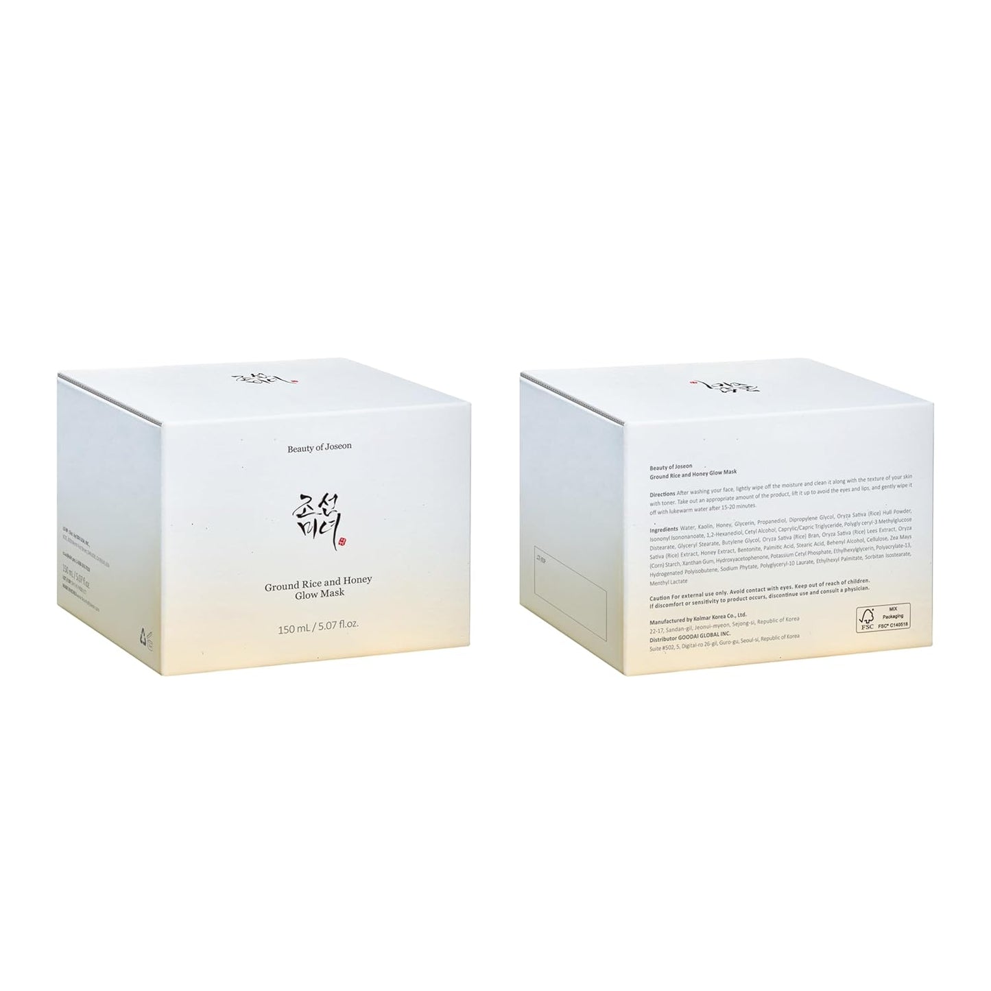 Beauty of Joseon Reis- und Honig-Glow-Maske zur Pflege für trockene, empfindliche Haut, für Männer und Frauen, 150 ml 