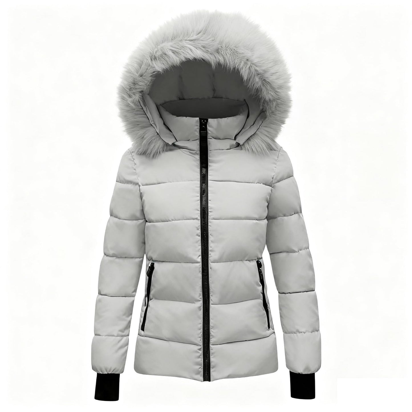 KODMNSW Winterjacke kinder, Mädchen Steppjacke Warme Daunenjacken mit Fellkapuze 
