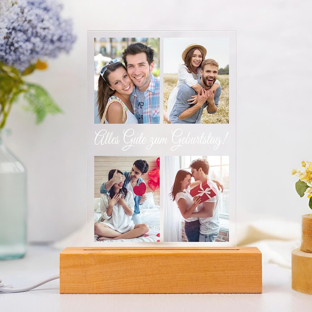 Personalisierte Geschenke für Freundin, Bilderrahmen mit Foto 