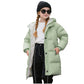 Wintermantel Mädchen Lang Daunenmantel, KODMNSW Warm Puffer Mantel Winterjacke mit Kapuze 