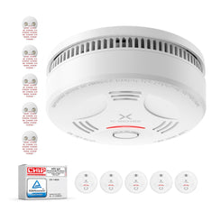 X-Sense Rauchmelder mit 10 Jahre Batterie and Magnethalterung, Feuermelder, TÜV Rheinland-Zertifiziert 