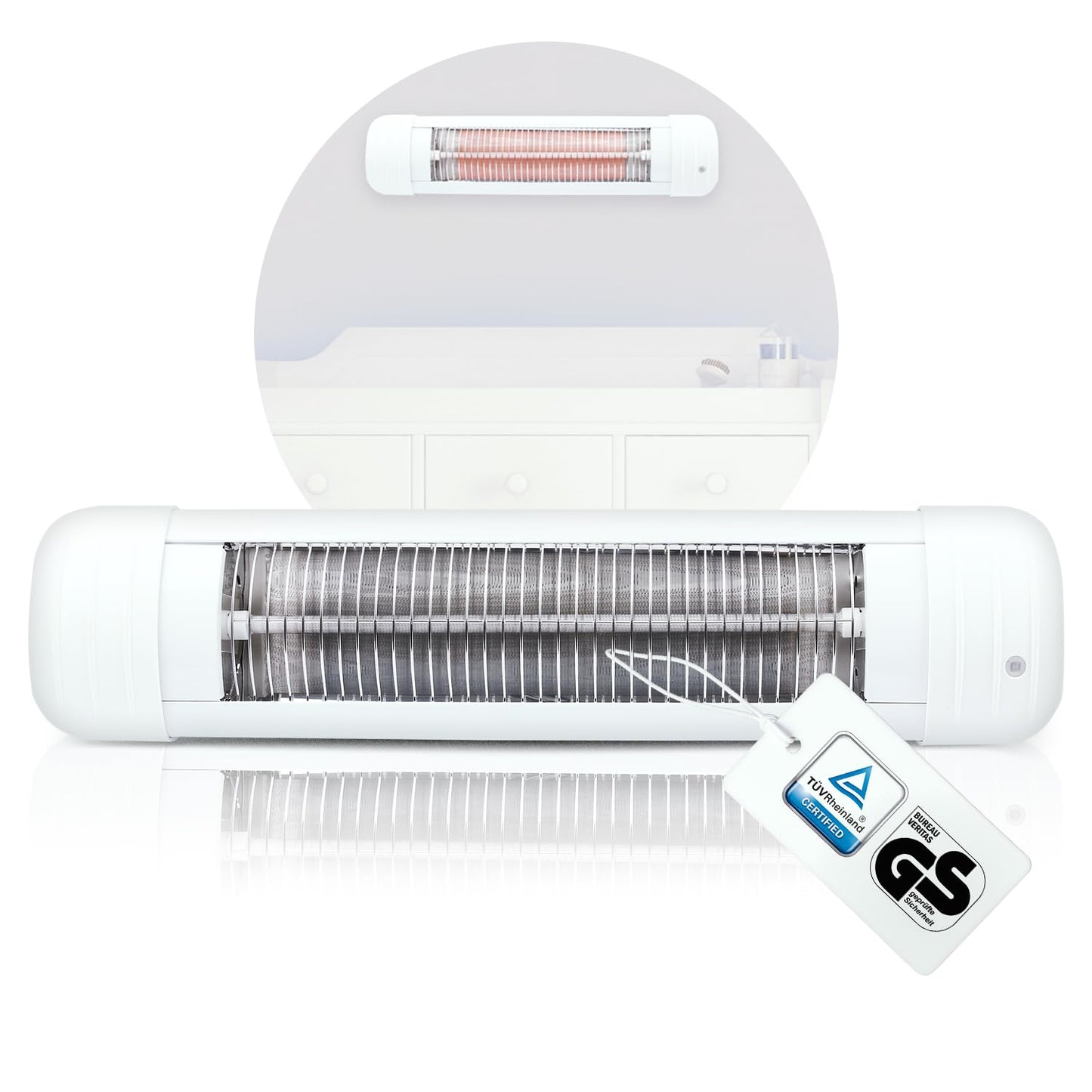 Chauffage bébé Heizstrahler 600 W Chauffage pour table à langer automatique 