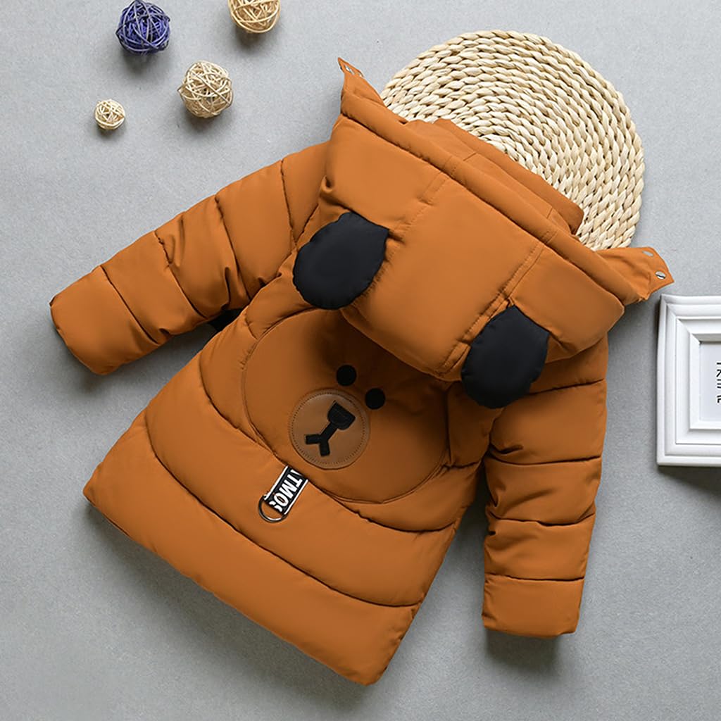 Linboo Winterjacke für Kinder und Jungen, warme Steppjacke, dicker Mantel, Baby-Wintermäntel 