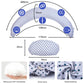 Chilling Home 2-in-1 Nursing Pillow, XXL Pregnancy Pillow, Side Sleeper Pillow for Baby, Pregnancy Pillow