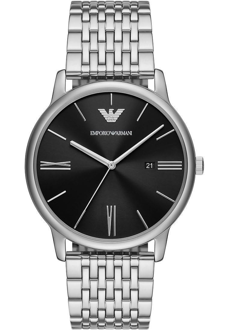 Emporio Armani Watch for Men, Quartz Three Hand Date Movement
