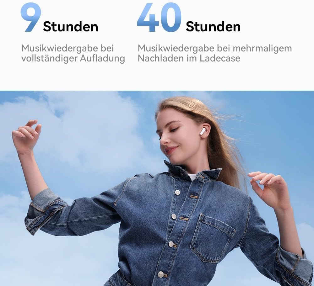 HUAWEI FreeBuds SE 2 Kabellose Kopfhörer, bis zu 40 Stunden Akkulaufzeit 