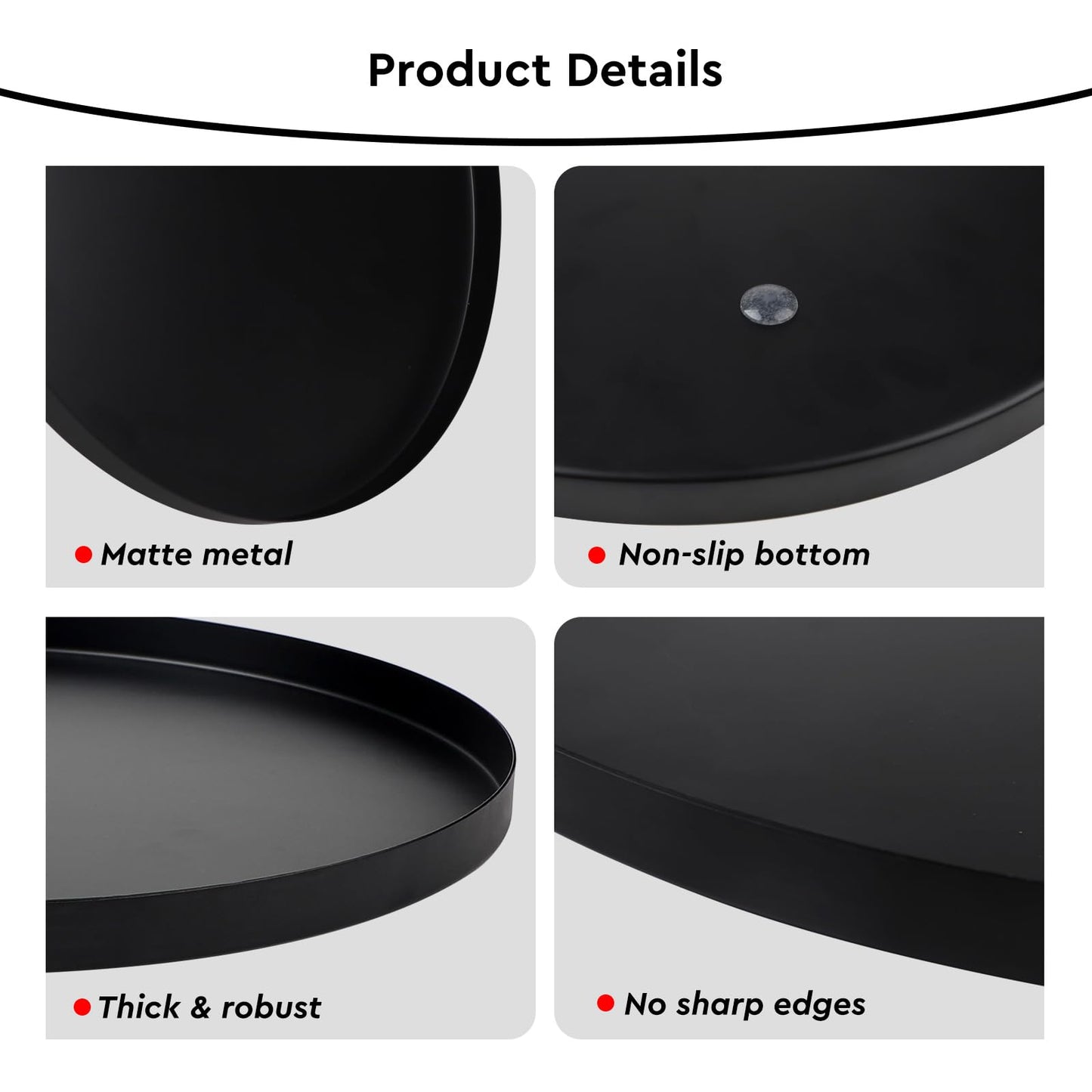 EXLECO 2 Badzimmer Deko Tablett Gold Servierplatte Mini Bad Dekotablett Edelstahl Serviertablett Schmuckschale Kerzentablett Oval Ablageschale für Schmuck Kerzen 