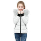 KODMNSW Winterjacke kinder, Mädchen Steppjacke Warme Daunenjacken mit Fellkapuze 