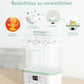 Momcozy Elektrischer 3-in-1-Sterilisator für Babyflaschen mit Trocknungsfunktion – Sterilisiert, trocknet und wärmt, Kapazität für 8 Flaschen, 24 Stunden Keimschutz, multifunktional für Babyzubehör 