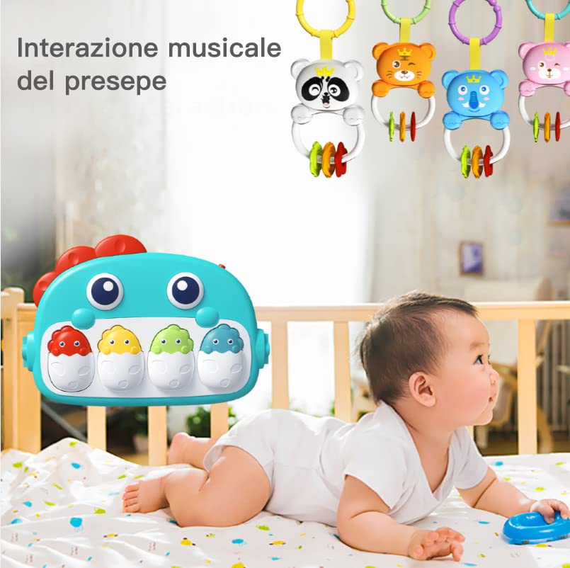 Eners Baby Spielbogen Baby Spieldecke mit Musik &amp; Lichtern 