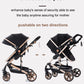 YAZOCO kinderwagen 3 in 1 Buggy Babybett Komplett Set Einem Klick Zusammenklappbarer Kinderwagen, KombiKinderwagen Aluminiumrahmen für Neugeborene 