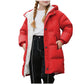 Wintermantel Mädchen Lang Daunenmantel, KODMNSW Warm Puffer Mantel Winterjacke mit Kapuze 