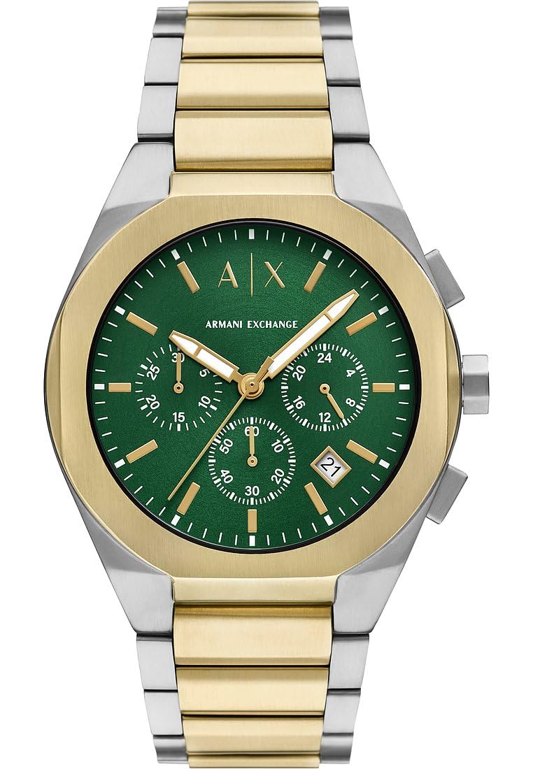 Armani Exchange Herrenuhr, Quarz-Chronographenwerk