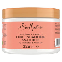 Shea Moisture Coconut & Hibiscus Curl Enhancing Smoothie- Curl Cream for Defined Shiny Curls