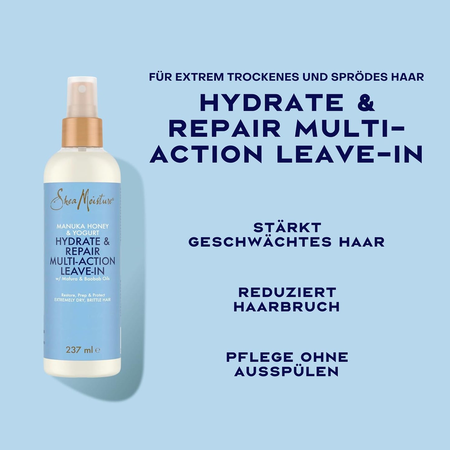 SheaMoisture Manuka Honey & Yoghurt Hair Mask, Hydrate + Repair Protein Power Treatment