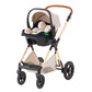 Shineey 3-in-1 Kinderwagen, Buggy, faltbarer Kinderwagen-Satz, Kombi-Kinderwagen 3-in-1 mit großer, komfortabler Babywanne, Gestell aus Aluminiumlegierung 