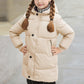 Wintermantel Mädchen Lang Daunenmantel, KODMNSW Warm Puffer Mantel Winterjacke mit Kapuze 