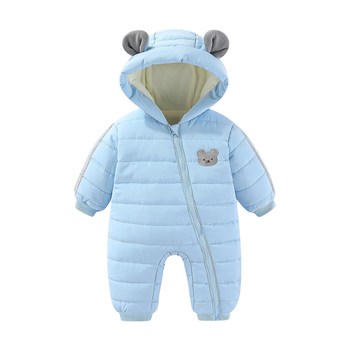 JiAmy Baby Overall Winter, Schneeanzug Baby Jungen Mädchen, Warm Outfits Mit Kapuze