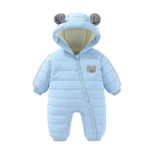 JiAmy Baby Overall Winter, Schneeanzug Baby Jungen Mädchen, Warm Outfits Mit Kapuze