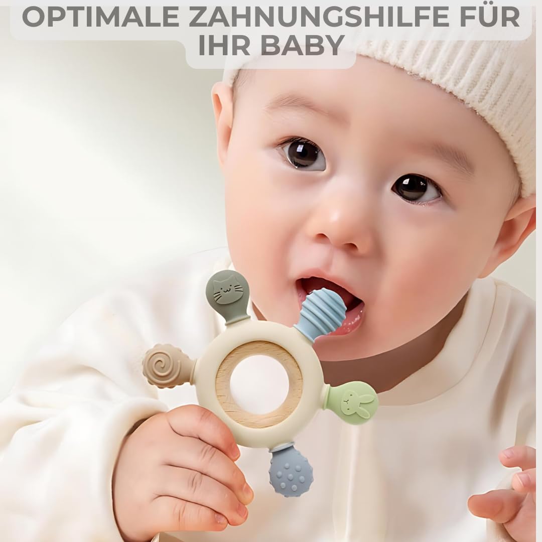 Beißring für Babys – Beißspielzeug – Zahnungshilfe 