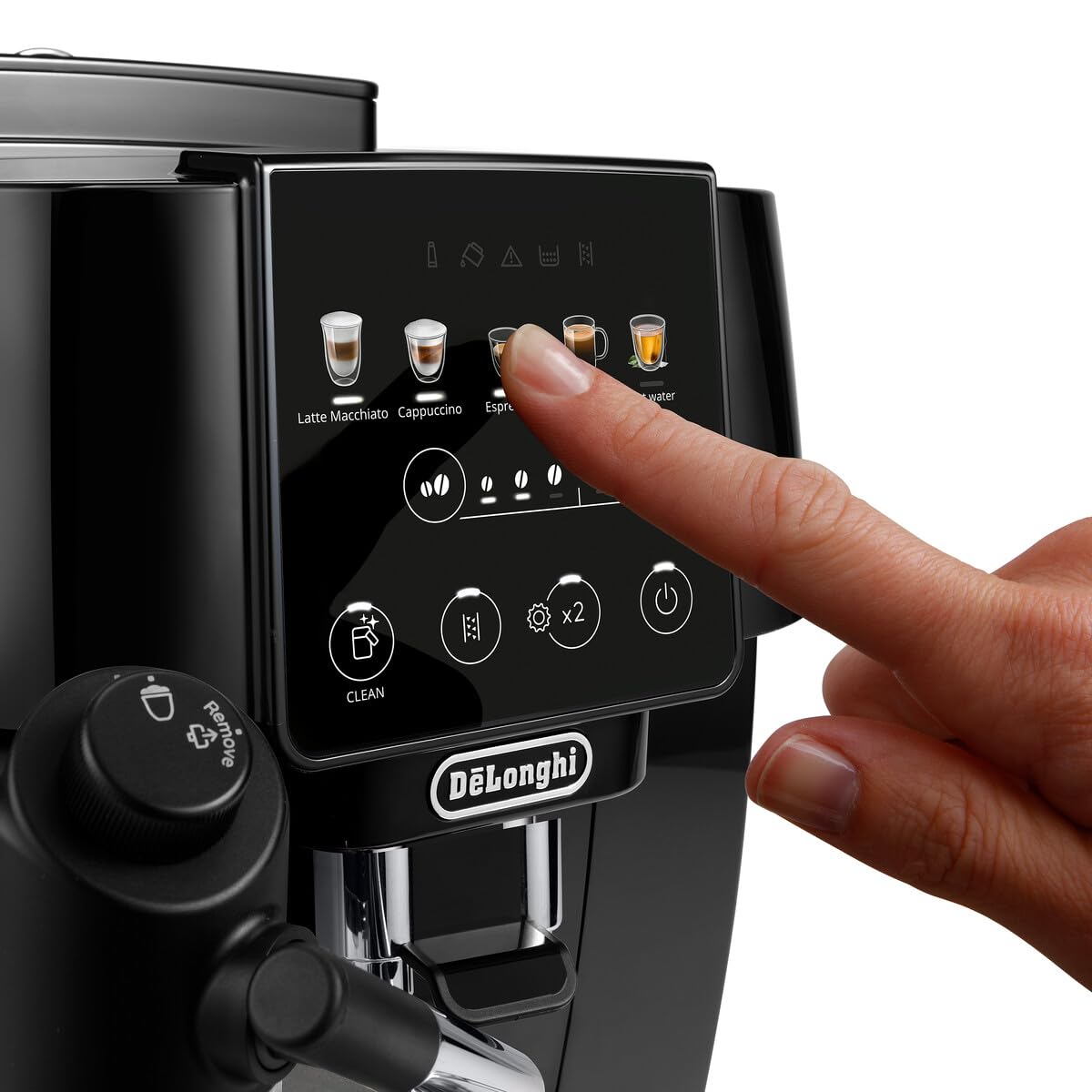 De'Longhi Magnifica Start - Perfetto Kaffeevollautomat mit LatteCrema-Milchaufschäumer, Cappuccino Kaffeemaschine 