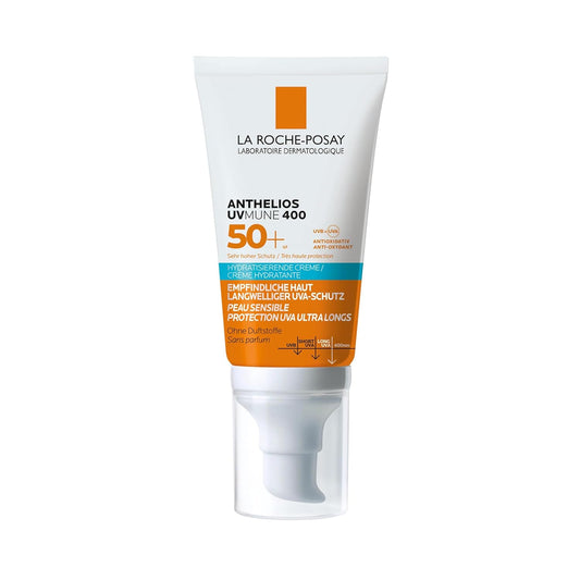 La Roche-Posay ANTHELIOS Feuchtigkeitscreme UVMune 40 für trockene und empfindliche Haut sowie bei Sonnenallergie, LSF 50+, 50 ml 