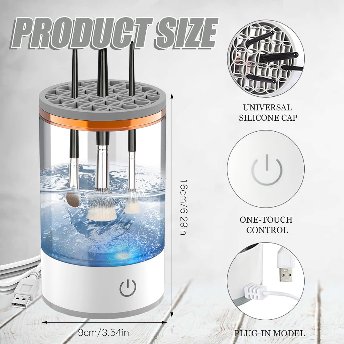 Make-Up Brush Cleaner for Quick Colour Changing, Easy to Clean