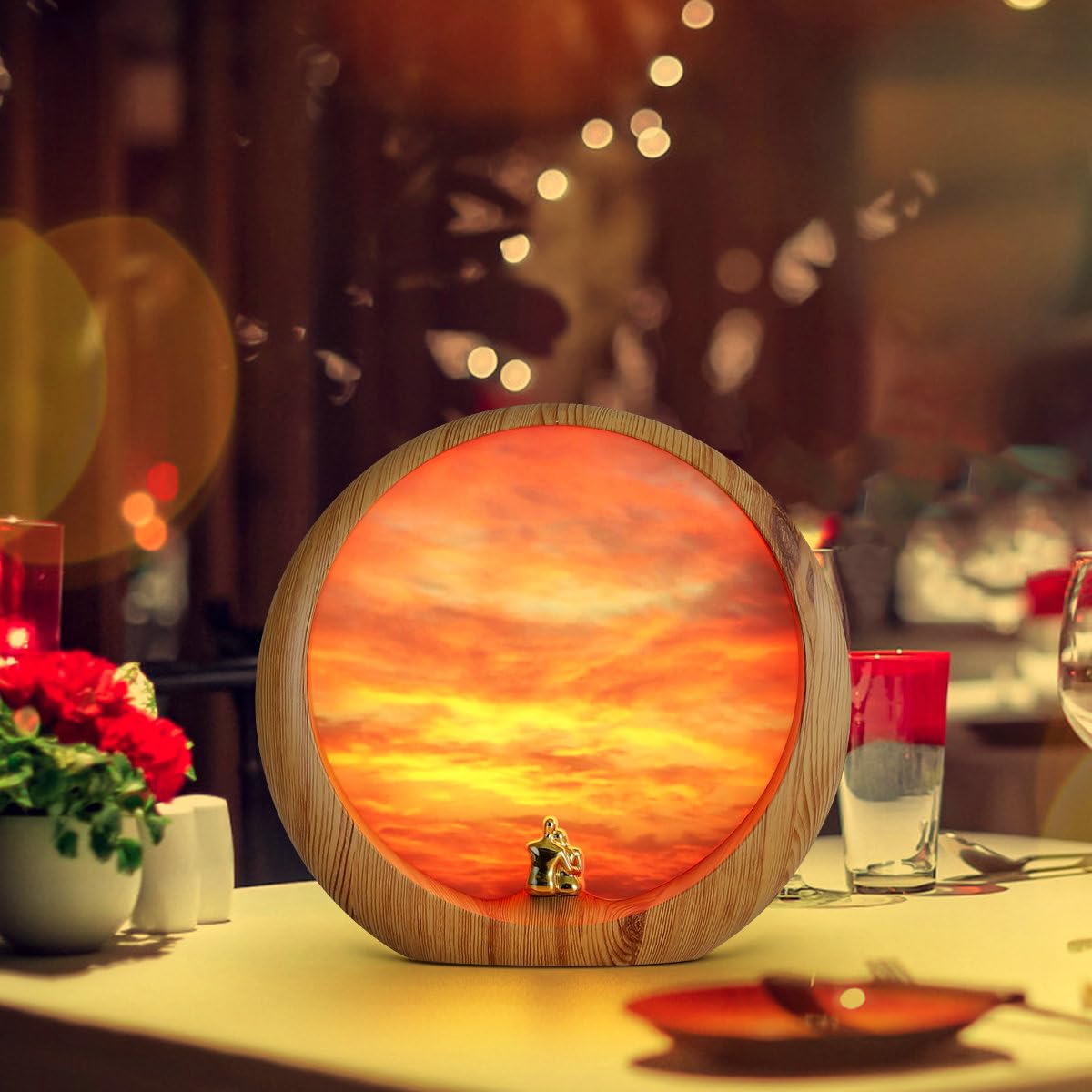 Sonnenuntergang Lampe Geschenk für Frauen Dekorative Beleuchtung für Wohnzimmer 