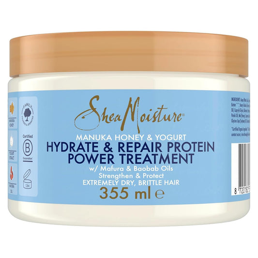 SheaMoisture Manuka Honey & Yoghurt Hair Mask, Hydrate + Repair Protein Power Treatment
