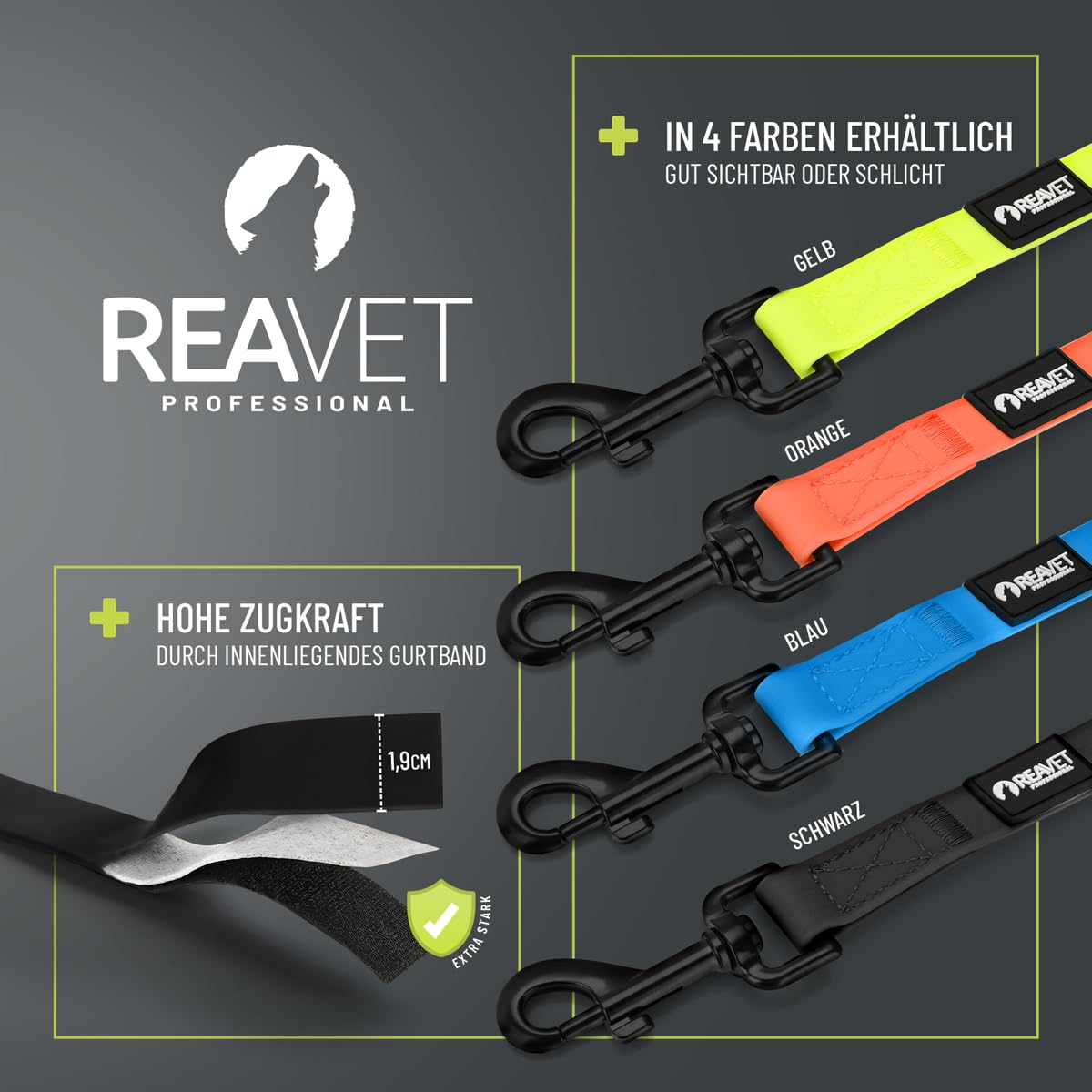 Schleppleine für Hunde 5 Meter, Schwarz I Robuste &amp; wasserfeste Hundeleine lang I Übungsleine mit Griff 