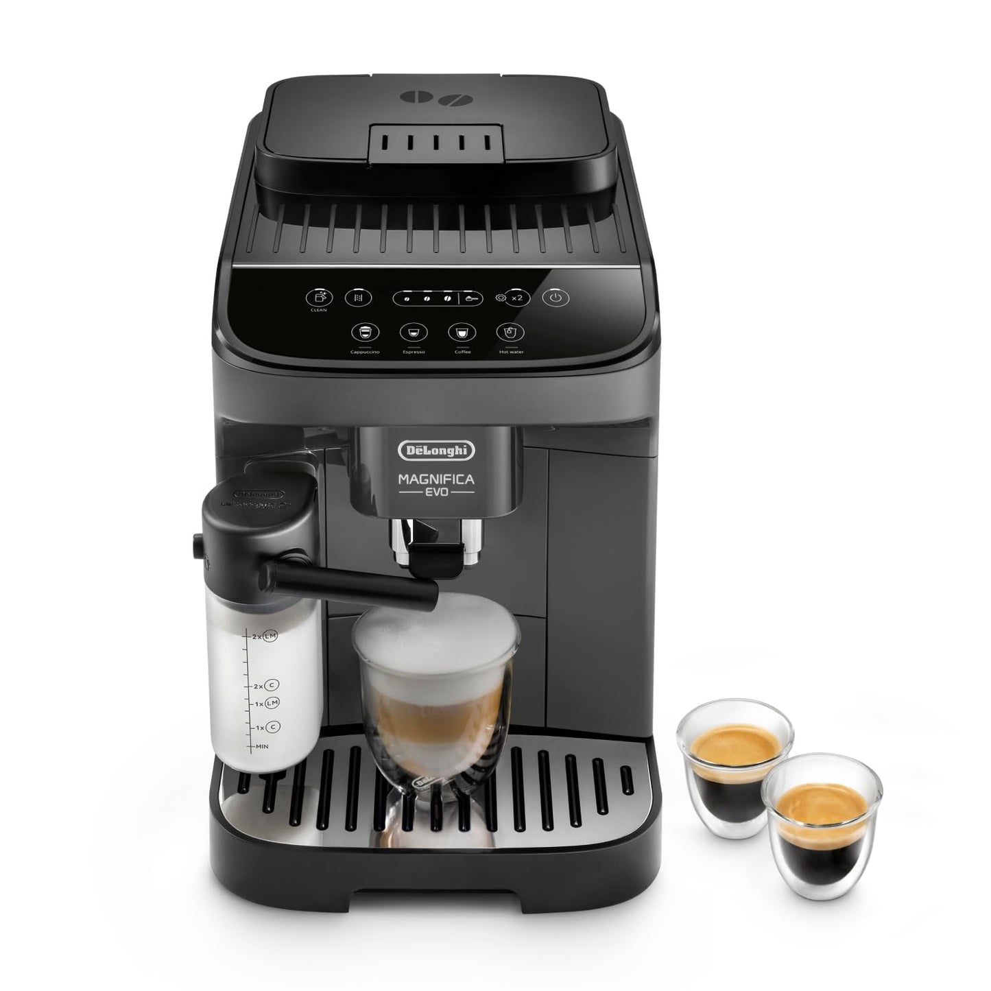 De'Longhi Kaffeevollautomat mit LatteCrema Milchsystem, 7 Direktwahltasten für Cappuccino, Espresso 