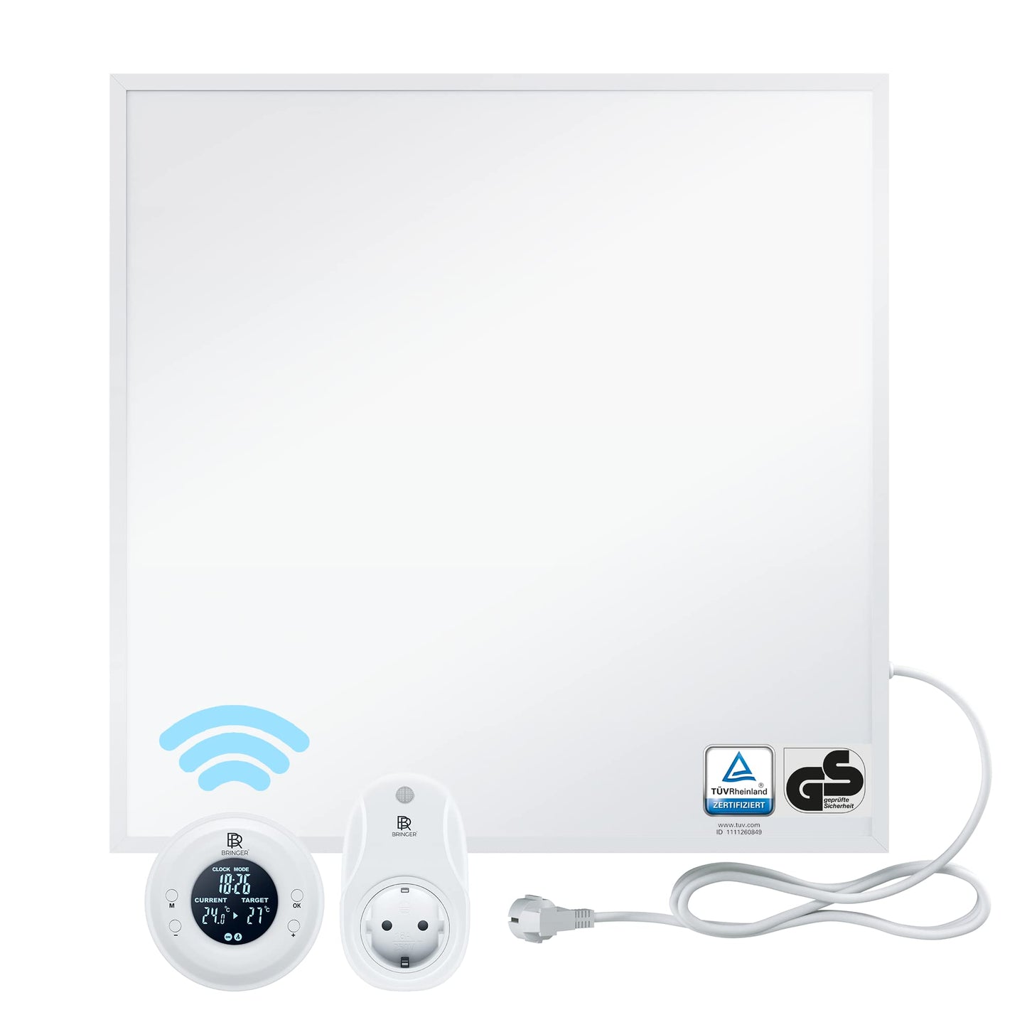 BR Bringer Infrarotheizung, 600 Watt, elektrische Infrarotheizung, energiesparend, TÜV GS-geprüft, deutsche Qualitätsmarke 