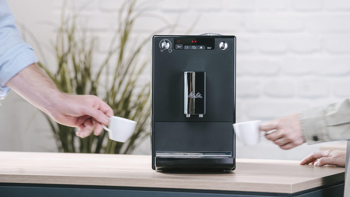 Melitta Kaffeemaschine Caffeo Solo E950 Slim, vollautomatisch mit Vorbrühfunktion und 15-bar-LED-Anzeige 