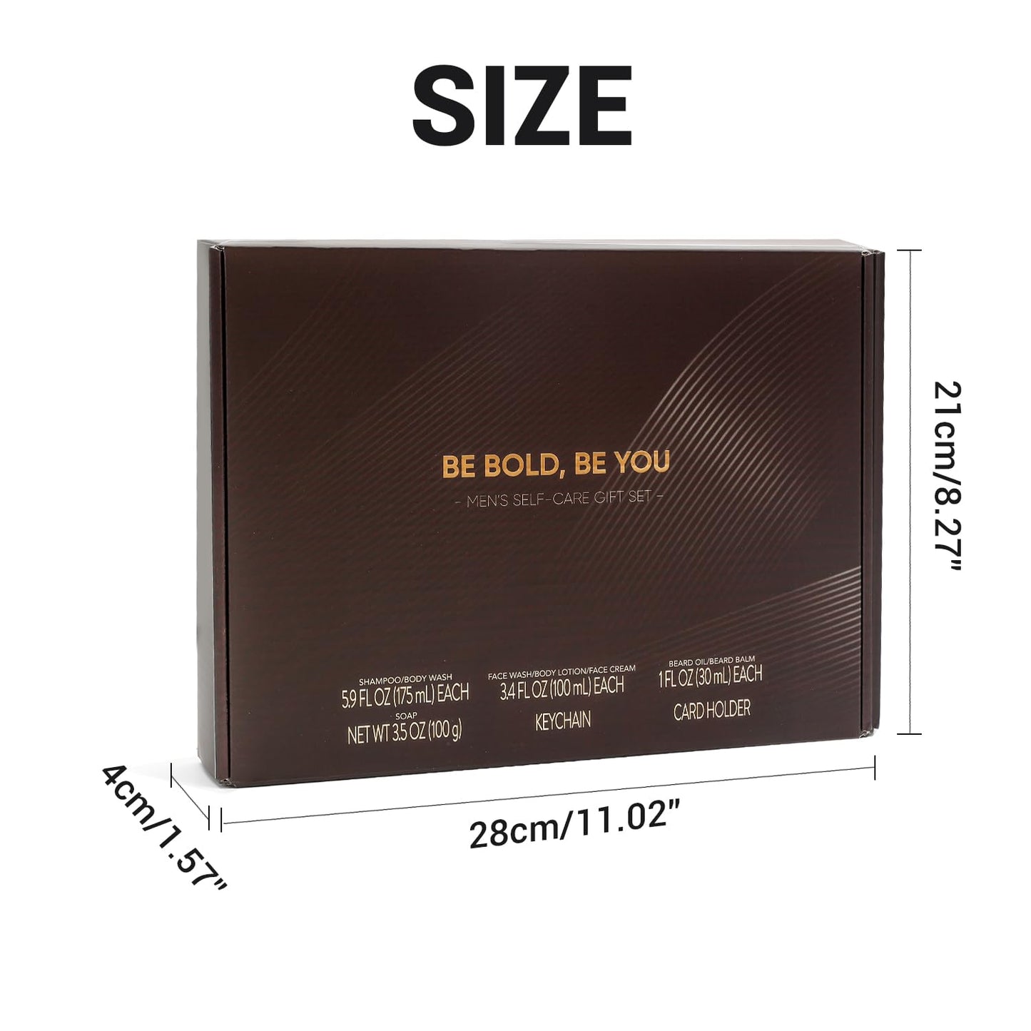 BODY &amp; EARTH Herrenpflege-Geschenkset Sandelholz, 10-teiliges Pflegeset mit Bartöl