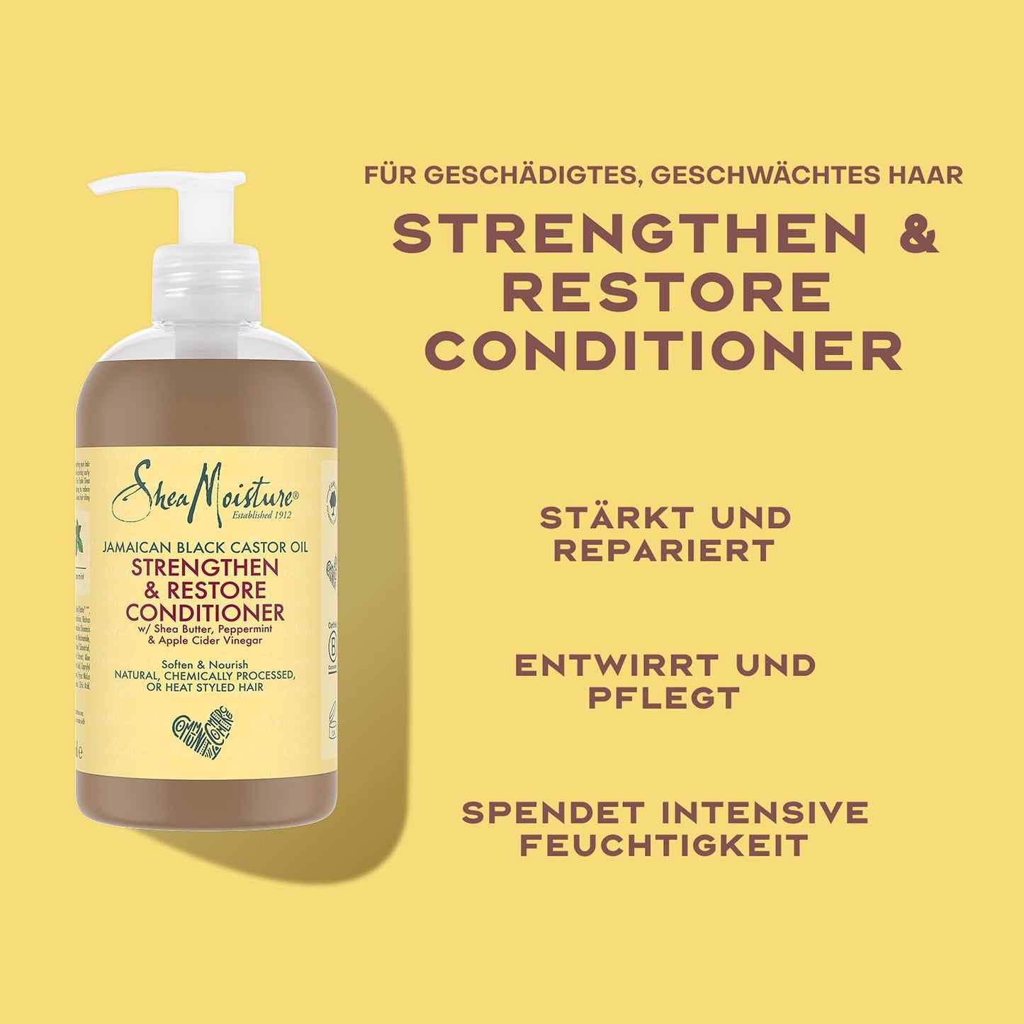 Haarmaske zur Stärkung und Regeneration, jamaikanisches schwarzes Rizinusöl, von SheaMoisture