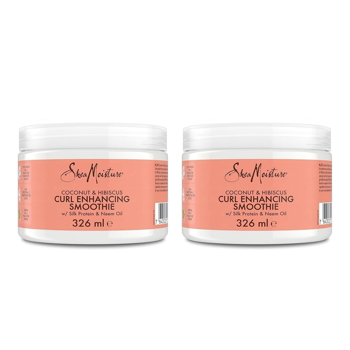 Shea Moisture Coconut & Hibiscus Curl Enhancing Smoothie- Curl Cream for Defined Shiny Curls