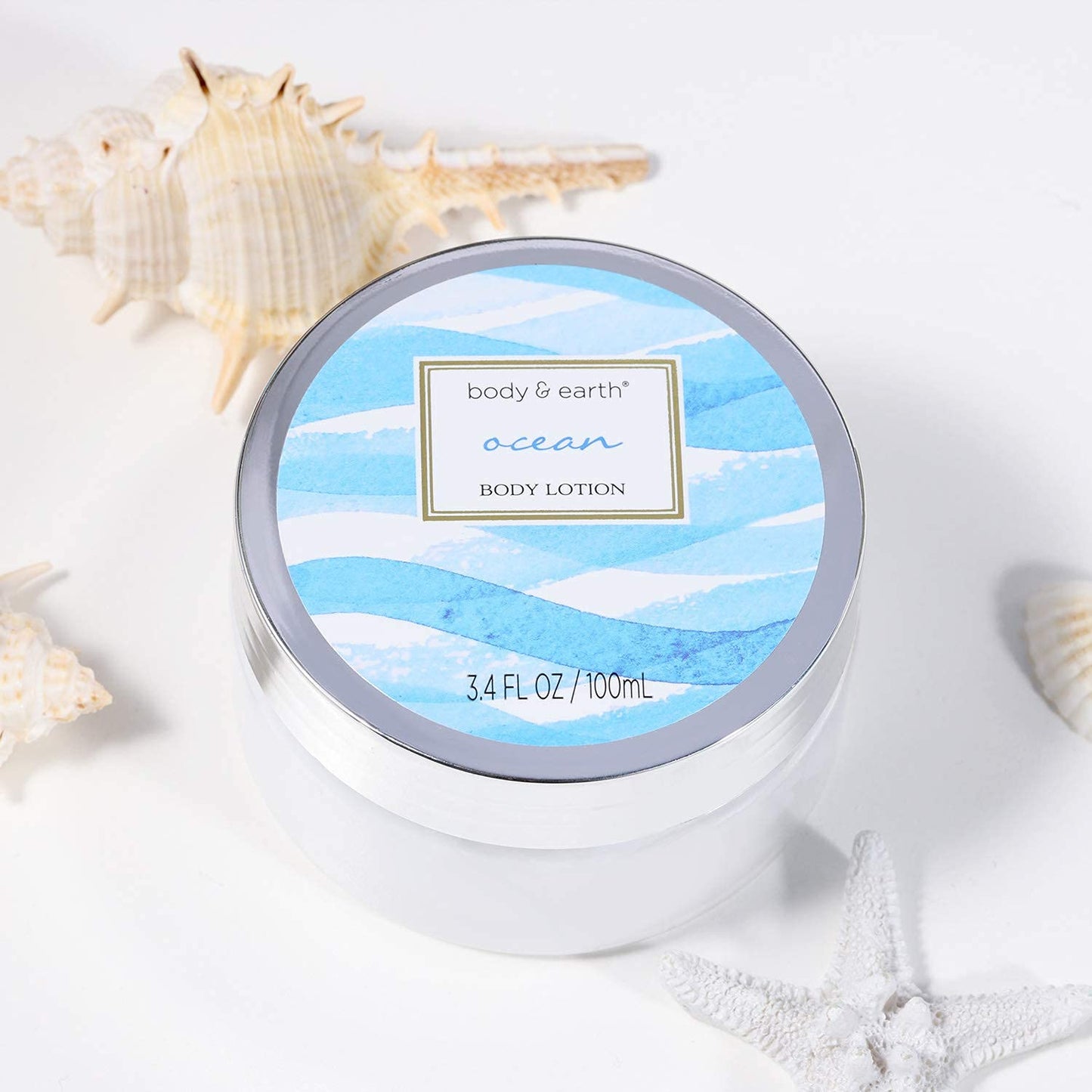 Body &amp; Earth 8-teiliges Spa-Geschenkset für Frauen, Duftrichtung Kirschblüte und Jasmin, Schaumbad, Duschgel, Badesalz, Körperlotion 