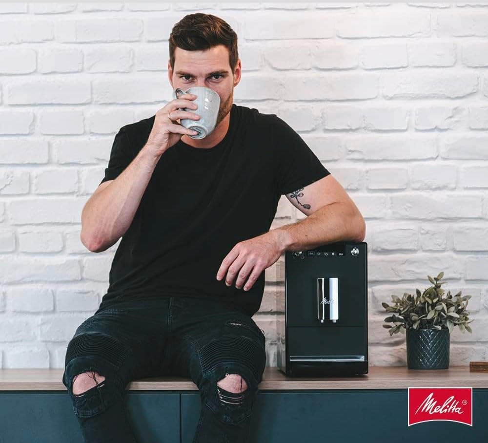 Melitta Kaffeemaschine Caffeo Solo E950 Slim, vollautomatisch mit Vorbrühfunktion und 15-bar-LED-Anzeige 