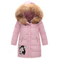 Winterjacke Mädchen Warme Länge, Wintermantel Kinder Dicke Outdoorjacke 