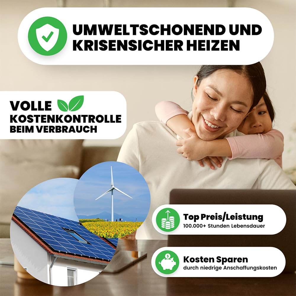 BR Bringer Infrarotheizung, 600 Watt, elektrische Infrarotheizung, energiesparend, TÜV GS-geprüft, deutsche Qualitätsmarke 