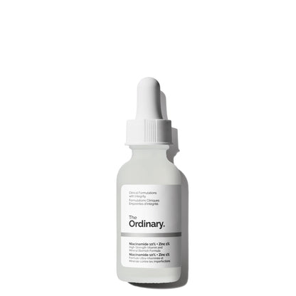 The Ordinary Niacinamide 10% + Zinc 1%, Aufhellendes und glättendes Serum für zu Unreinheiten neigende Haut, 30ml 